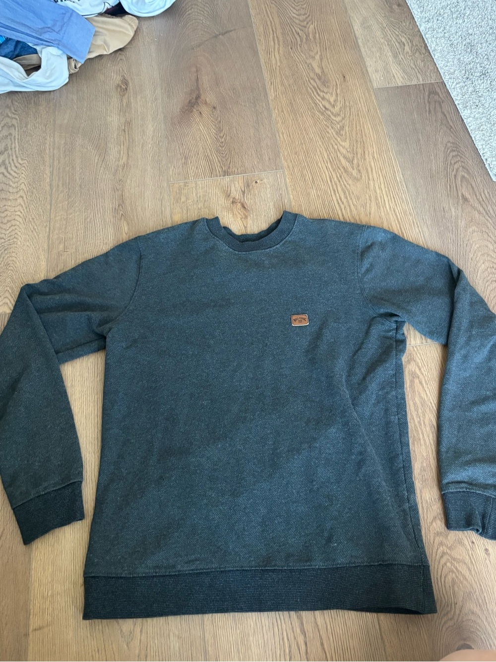 Billabong Men's Dark Charcoal Crewneck Sweater
